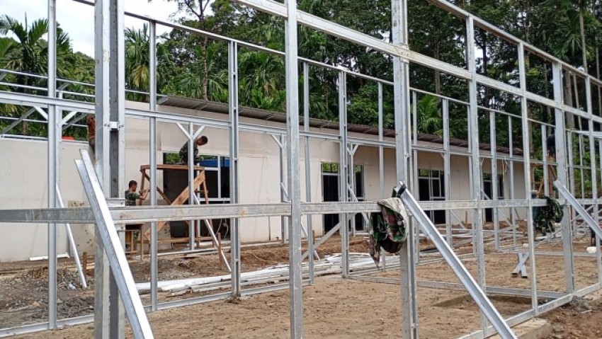 BNPB Kebut Pembangunan Hunian Sementara di Kabupaten Agam dengan Menambah Jumlah Personel