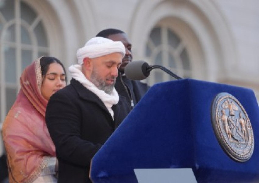 Doa Ulama New York, Imam Khalid Latif di Pelantikan Zohran Mamdani