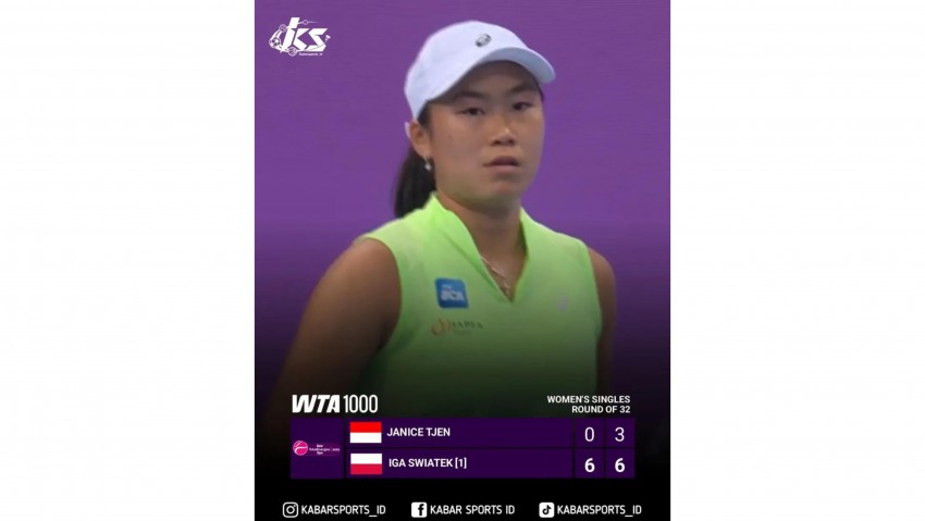 Tampil Keren, Janice Tjen Gagal Tumbangkan Iga Swiatek di Qatar Open, dan Bawa Hadiah Uang 416 Miliar