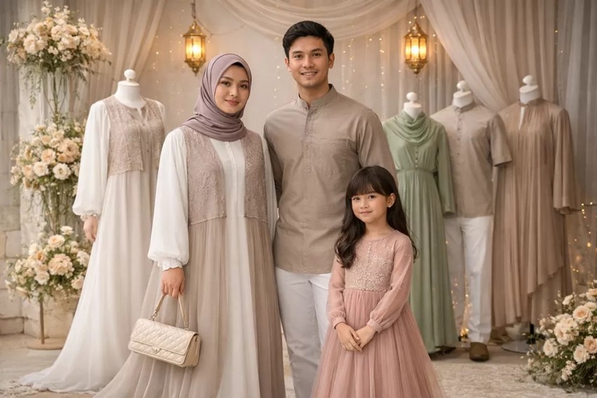 Tren Baju Lebaran 2026: Didominasi Gamis Rompi Lepas, Warna Cloud Dancer dan Earth Tone