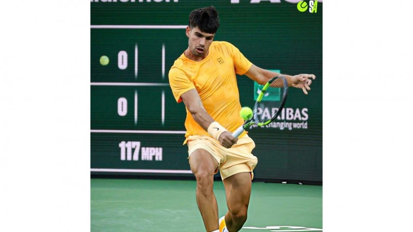 Alcaraz Duel Sengit Lawan Rinderknech di Indian Wells dan Akhirnya Menang Dramatis