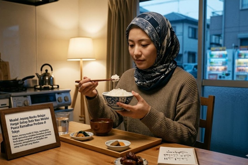 Mualaf Jepang Naoko Belajar Hargai Setiap Butir Nasi Melalui Puasa Ramadhan Perdana di Tokyo