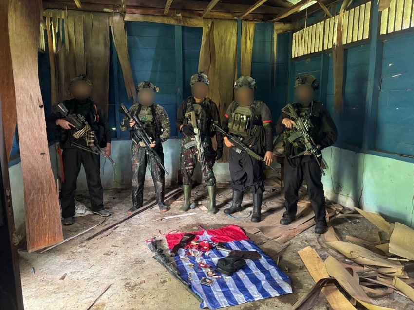 TNI Amankan Senjata dan Munisi Usai Kontak Tembak dengan OPM di Papua Tengah