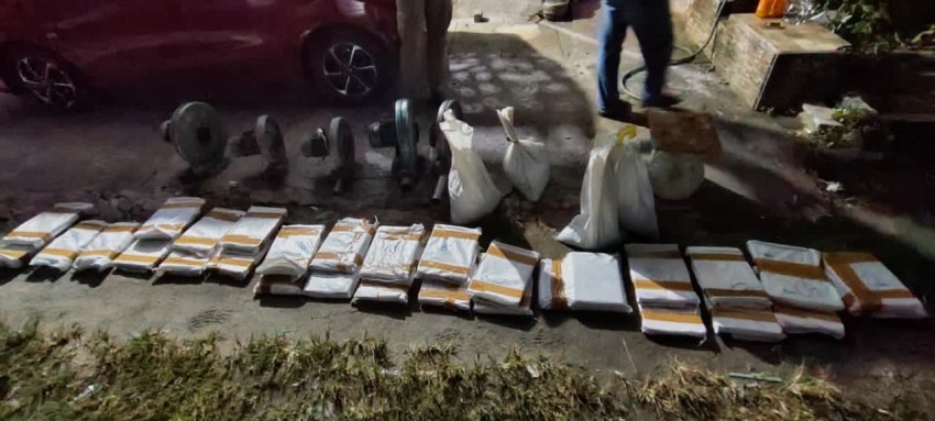 TNI AL dan SATLAP Tricakti Amankan Ratusan Kilogram Timah Ilegal Di Bangka