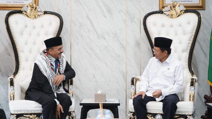Nasaruddin Umar Terima Dubes Palestina, Indonesia Tegaskan Dukungan Kemanusiaan