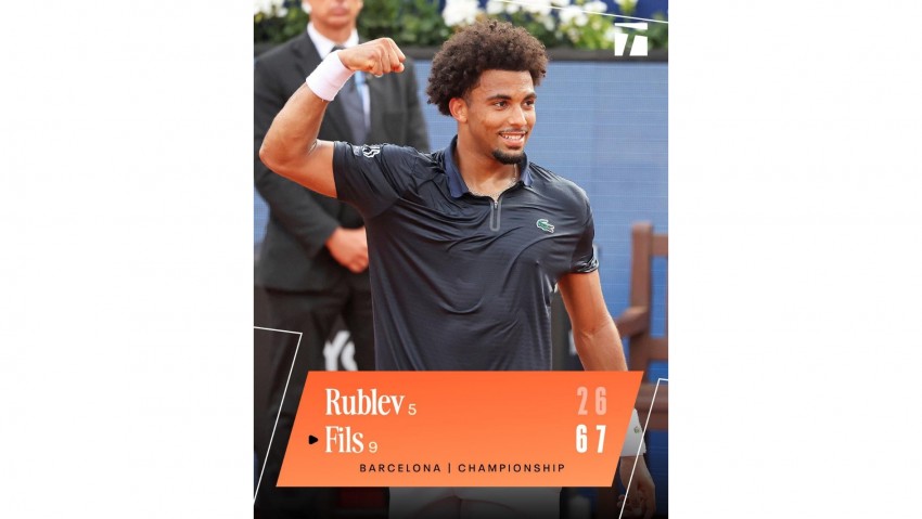 Artur Fils Kalahkan Rublev, Rebut Gelar Barcelona Open untuk Gelar Pertama Sejak Cedera dan Bawa Hadiah Uang 9,5 Miliar