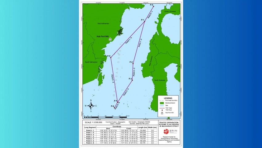 BRIN Rancang Jalur Pelayaran Selat Makassar untuk Dukung Pelabuhan IKN