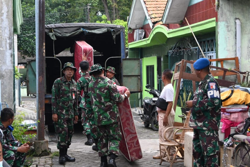 Utamakan Dialog dan Pendekatan Humanis, Lanud Muljono Surabaya Tertibkan Rumah Dinas