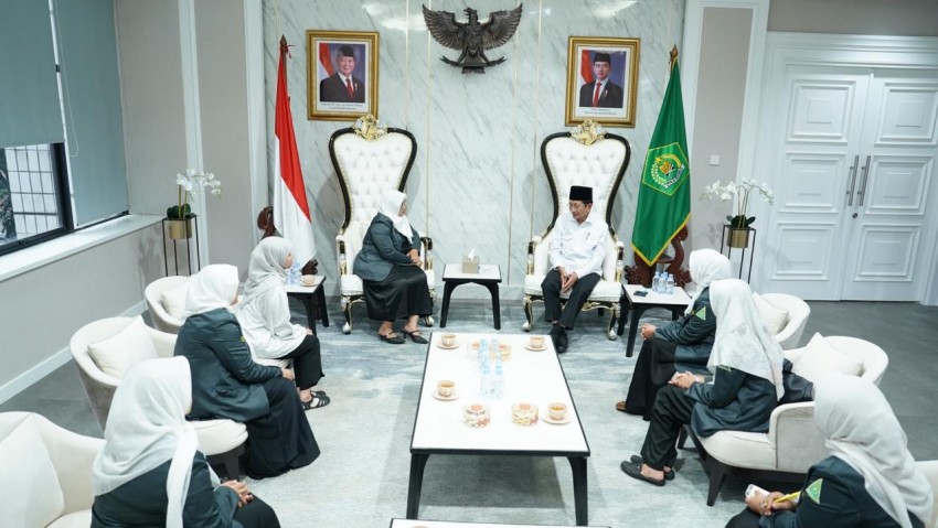 Audiensi IPPNU, Menteri Agama Tekankan Peran Strategis Santri Putri