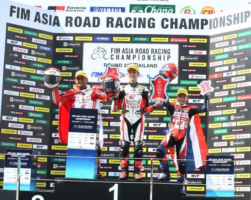 Astra Honda Racing Team Unjuk Gigi di ARRC Buriram, Rheza Podium Kedua