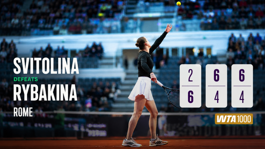 Svitolina Akhirnya Mampu Melumpuhkan Si Cantik Rybakina di Italia Open