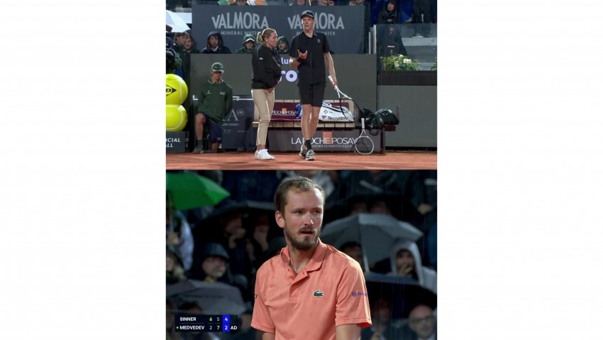 Ruud Lolos ke Final Italia Open Laga Sinner vs Medvedev Terhenti karena Hujan Hanya Sinner Sudah Unggul 4-2 di Set Penentuan