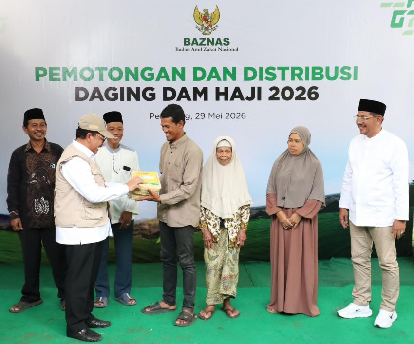 BAZNAS Salurkan 1.240 Kambing Dam Haji 2026 untuk Mustahik dan Peternak Lokal