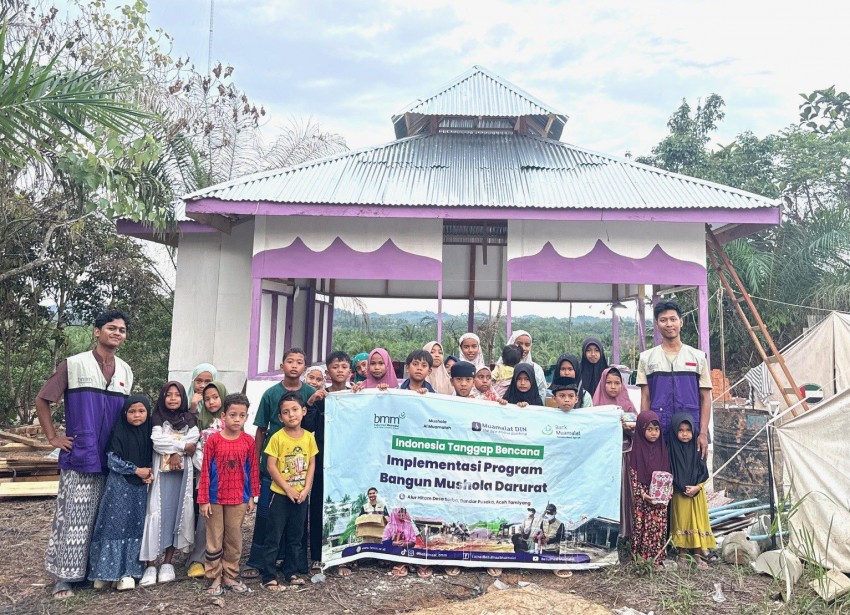 Bank Muamalat dan BMM Bangun 2 Musala di Aceh Tamiang, Bantu Pemulihan 900 Kepala Keluarga