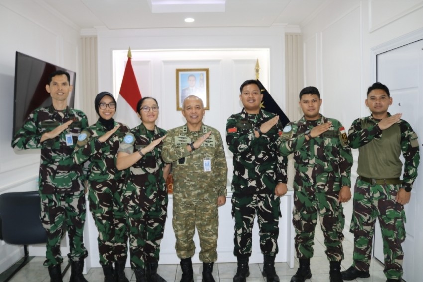 Usai Emban Misi Perdamaian di Lebanon, Personel Kesehatan TNI AU Kembali ke Tanah Air
