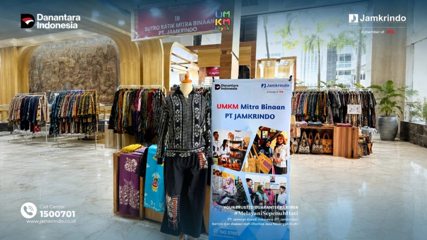 Jamkrindo Dorong UMKM Naik Kelas, Batik Sutro Tampil di Ajang Swarna Wastra Nusantara 2026