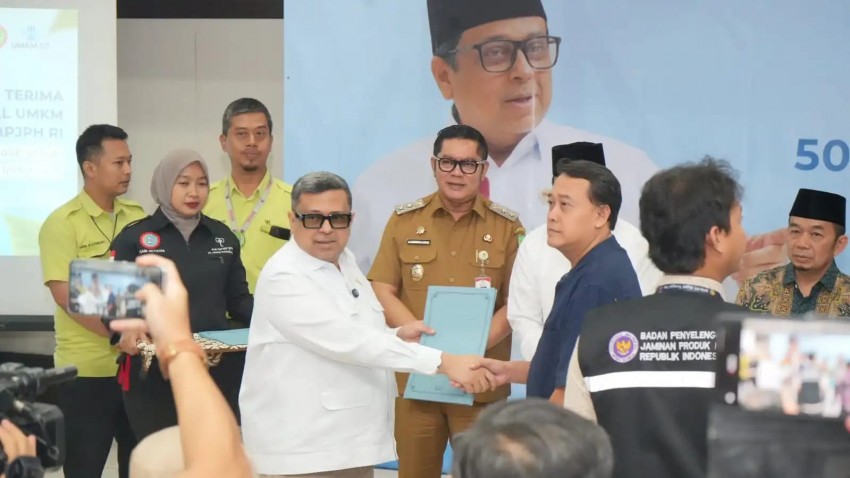 BPJPH Bagikan 5.000 Sertifikat Halal Gratis, UMKM Kian Berpeluang Tembus Pasar Ekspor