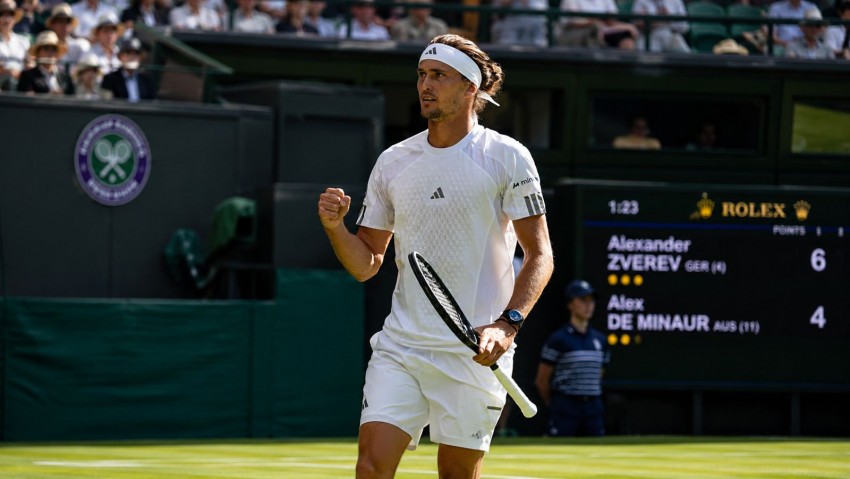 Zverev Dengan Perkasa Tumbangkan Giron di Wimbledon, Fritz vs Bublik Siap Bertemu di Babak Keempat