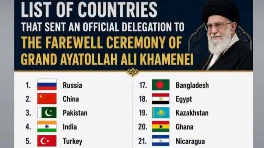 Iran Umumkan Daftar Negara yang Hadir di Pemakaman Khamenei, Indonesia Tak Ada dalam List