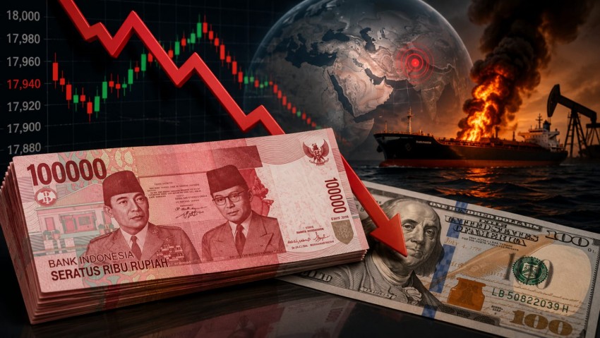 Rupiah Tertekan ke Rp17.936 per Dolar AS, Konflik Timur Tengah dan Sinyal The Fed Bikin Pasar Waspada