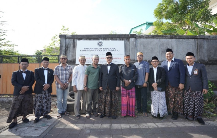 Menhaj Tinjau Lahan Asrama Haji Bali, Pembangunan Infrastruktur Haji Dipercepat