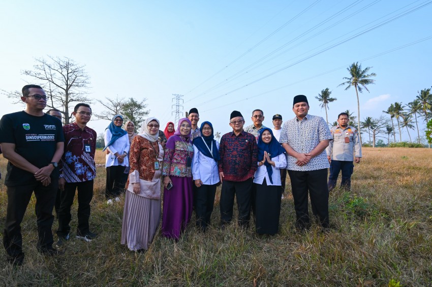 Pembangunan Sekolah Nasional Terintegrasi Dipercepat, Mendikdasmen Tinjau Kesiapan Lahan di Jepara