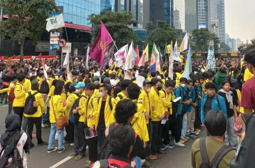 Demo Mahasiswa di Bundaran HI, Polisi Kerahkan 6.962 Personel Gabungan