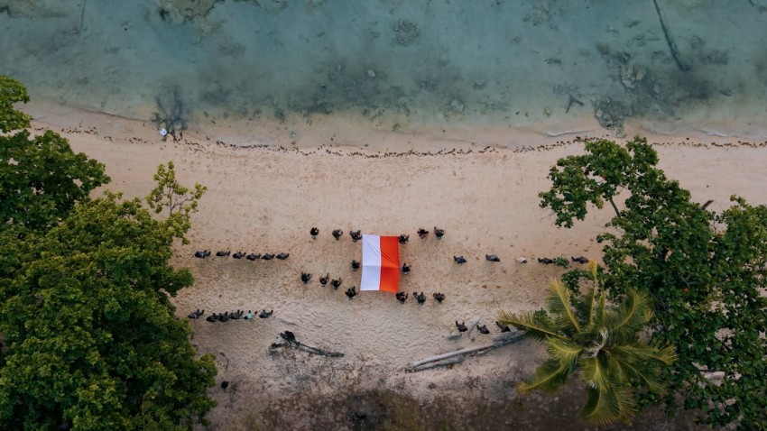 TNI AL Kibarkan Sang Merah Putih di Dasar Laut Morotai