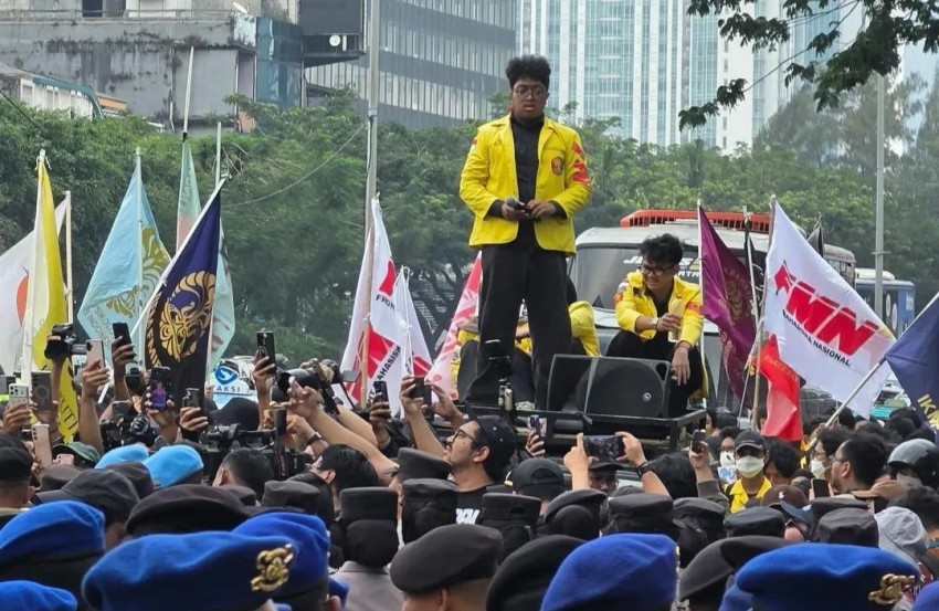 Aksi Mahasiswa di Depan Gedung UOB Jakarta Berakhir Kondusif, Polisi Amankan 21 Orang