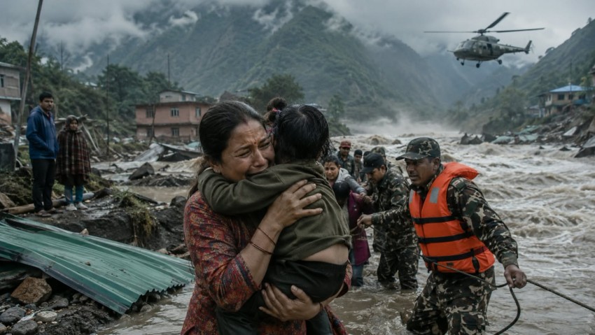 Korban Tewas Banjir Nepal Tembus 675 Orang, Ribuan Masih Hilang