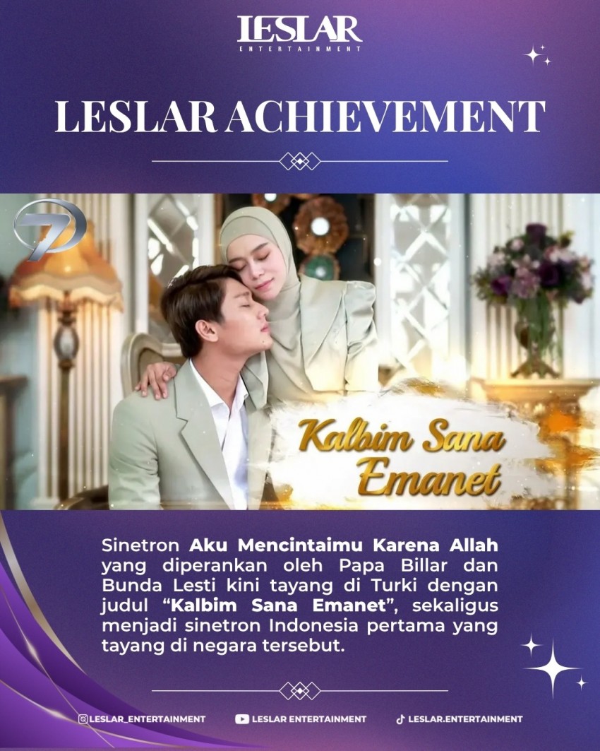 Go International! Sinetron Lesti Kejora Tembus TV Turki, Tayang dengan Judul Baru