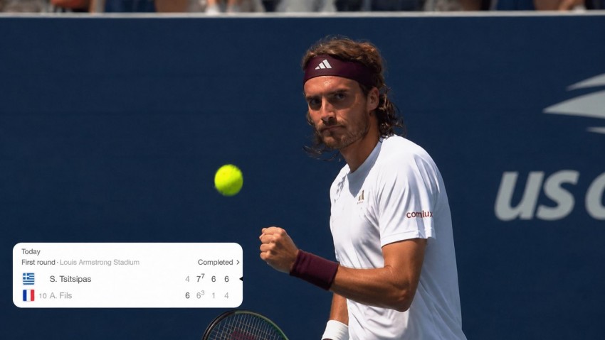 Tsitsipas Bangkit, Lepaskan 50 Winner untuk Menghentikan Fils yang Sedang On-Fire di AS Terbuka