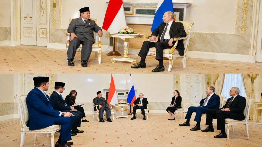 Saat Prabowo Bicara Bahasa Hati di Rusia, Putin Tersenyum dan Ruangan Bergemuruh Lima Kali