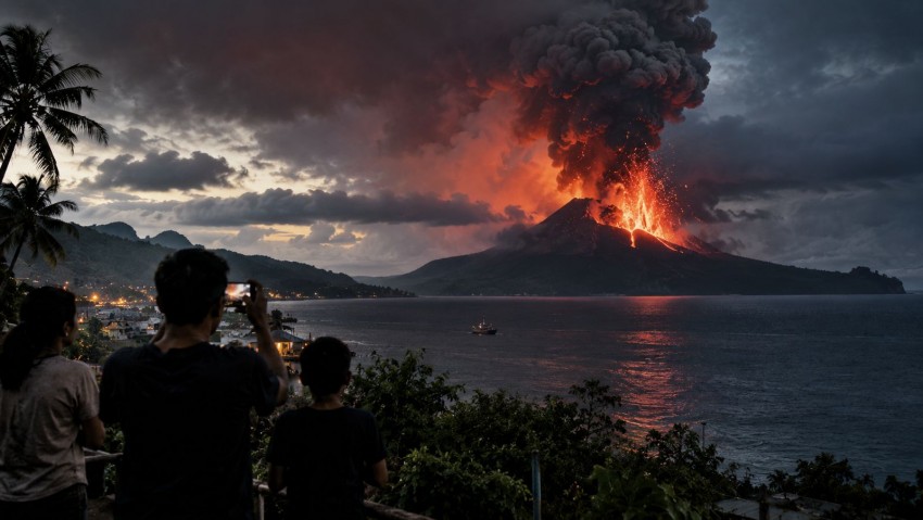 Dentuman hingga Jawa Barat Dikaitkan dengan Erupsi Anak Krakatau, Warga Diminta Waspada