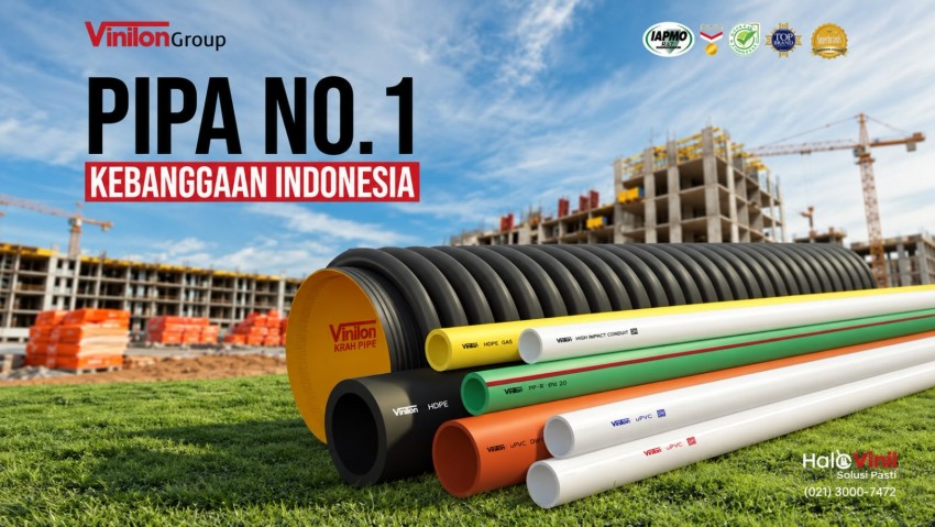 Vinilon Group Perkuat Rantai Pasok Industri Halal, Sejumlah Produk Perpipaan Raih Sertifikasi BPJPH