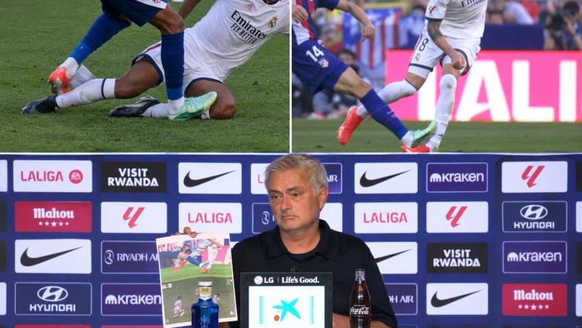 Jose Mourinho Pakai Cetakan Gambar untuk Kritik Wasit Setelah Kekalahan di Derbi Madrid