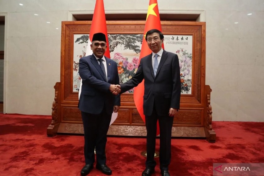 Ketua MPR Ahmad Muzani Bertemu Dengan Ketua CPPCC Tiongkok Wang Huning Dan Sampaikan Salam Prabowo