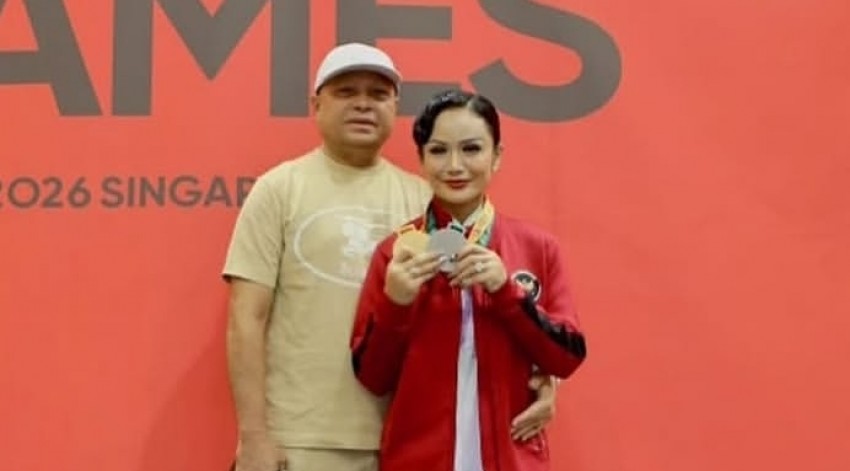 Ditonton Raul Lemos, Kris Dayanti Menang Kejuaraan Wushu di Singapura