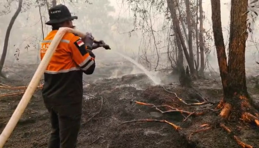 Baznas Terus Gencarkan Aksi Penanganan Karhutla di Kalimantan