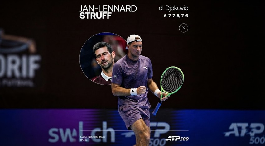 Struff mengejutkan Djokovic di Basel, Harapan Dapat Tiket Nitto Atp Final di Turin Jadi Tanda Tanya