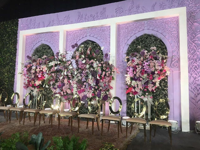 Intip Tema Serba Ungu di Pengajian Lesti Kejora dan Rizky Billar