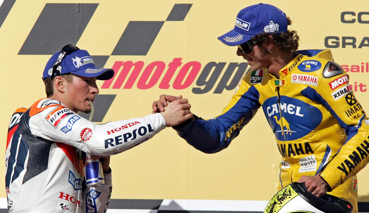 8 Rival Bebuyutan Valentino Rossi 25 Tahun Berkarier di MotoGP