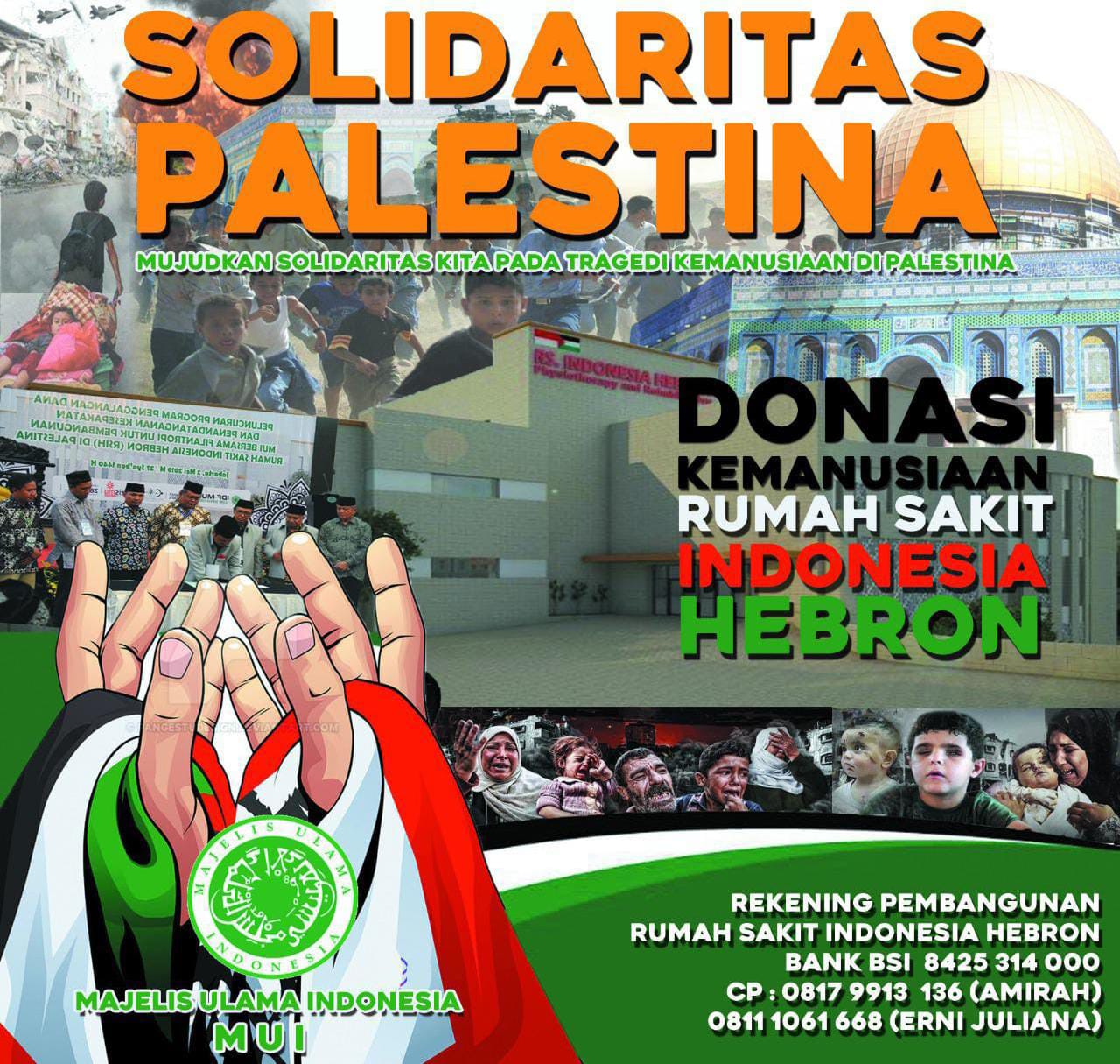 Galang Donasi untuk RS Indonesia di Palestina, MUI Gelar Pekan Solidaritas Palestina