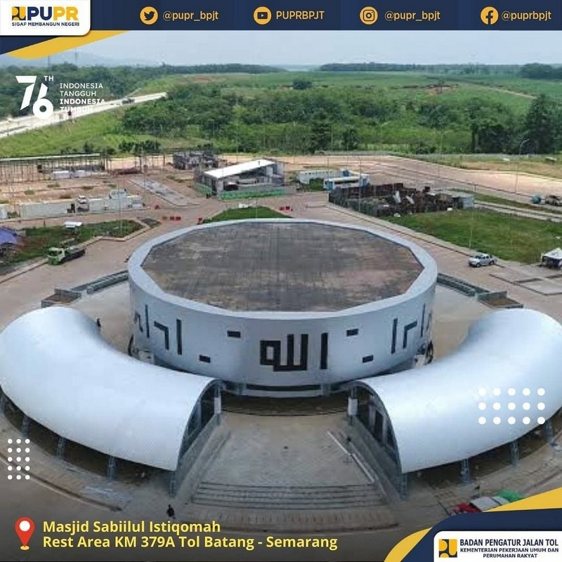 Ragam Masjid dengan Desain Unik di Rest Area Jalan Tol