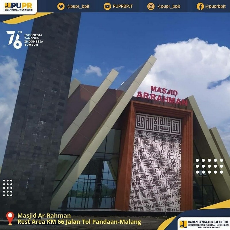 Ragam Masjid dengan Desain Unik di Rest Area Jalan Tol