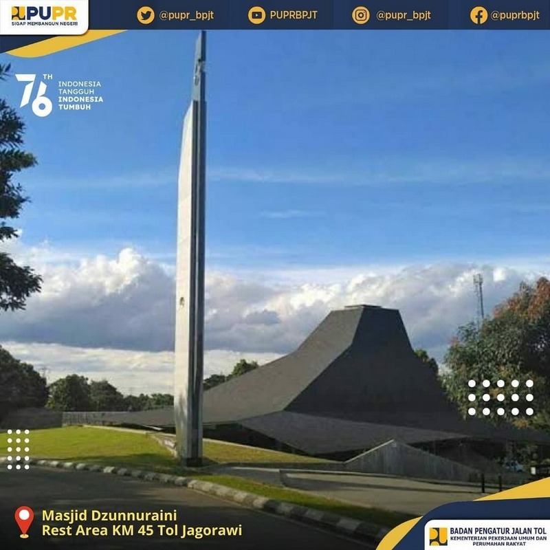 Ragam Masjid dengan Desain Unik di Rest Area Jalan Tol