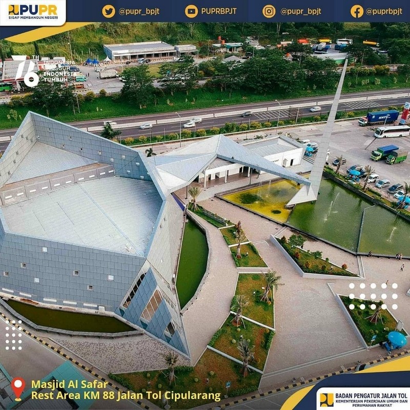Ragam Masjid dengan Desain Unik di Rest Area Jalan Tol