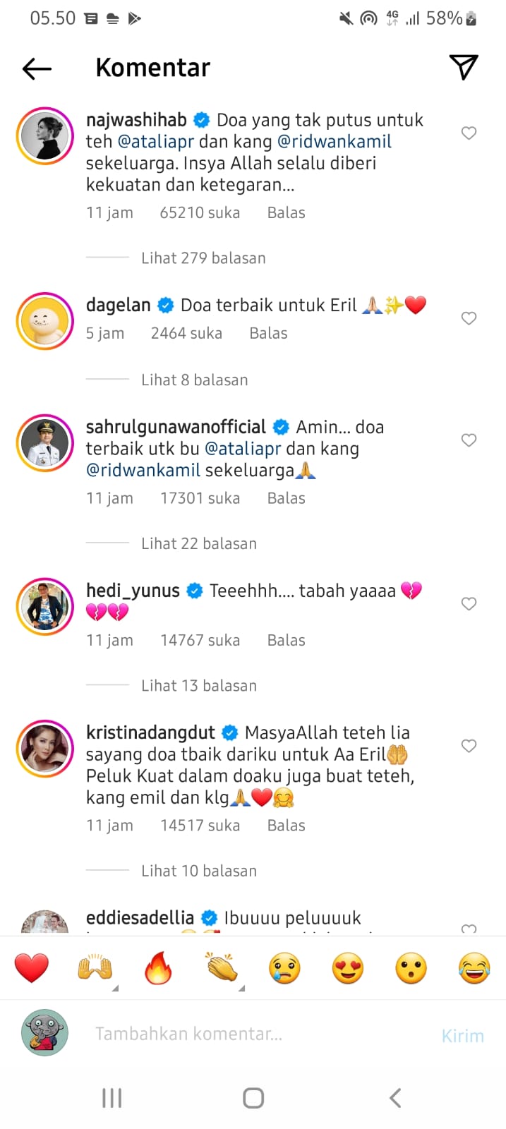 Ikut Haru, Doa Selebriti hingga Politisi Kuatkan Atalia