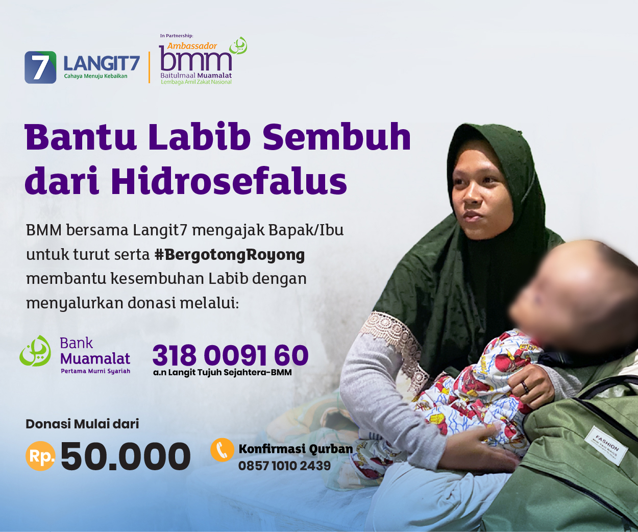 Bantu Labib Sembuh dari Hidrosefalus