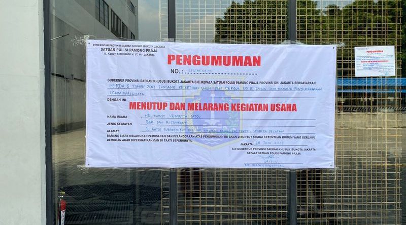 Penampakan Holywings Vendetta Usai Disegel Satpol PP DKI